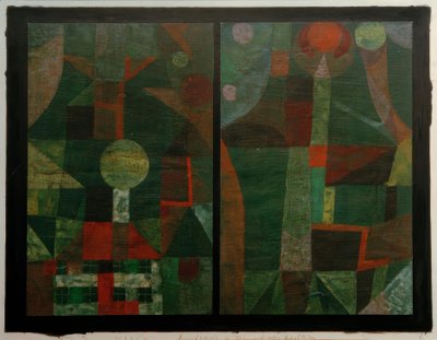 Landscape in Green with Red Qualities by Paul Klee